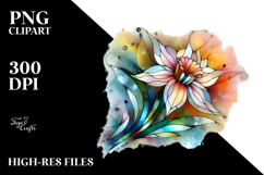 Abstract Vibrant Pastel Wooden Daffodil Product Image 2