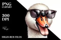 Detailed Funny Cute Swan Portrait Product Image 3