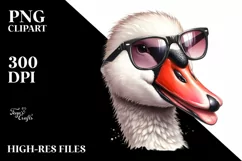 Detailed Funny Cute Swan Portrait Product Image 1