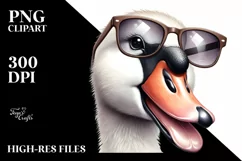 Detailed Funny Cute Swan Portrait Product Image 1