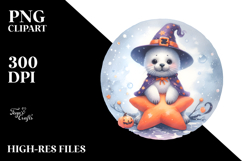 Cute Seal Standing on Star PNG Product Image 2