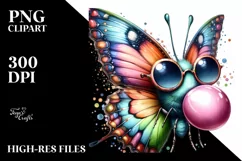 High Detail Watercolor Butterfly Sunglasses Product Image 1