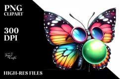High Detail Watercolor Butterfly Sunglasses Product Image 3