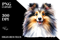 Happy Shetland Sheepdog, PNG Product Image 2