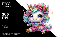 Colorful Baby Unicorn in East Coast Swing Dancer&#039;s Outfit, Product Image 2