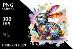 colorful Bunny Made of PNG Product Image 2