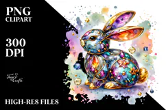 colorful Bunny Made of PNG Product Image 2