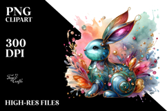 colorful Bunny Made of PNG Product Image 2