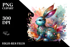 colorful Bunny Made of PNG Product Image 2