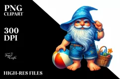 Beach Gnome Azzure Accents Shorts Tee Shirt | Sublimation Product Image 1