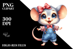 Expressive Baby Mouse Clipart Product Image 2