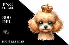Funny Baby Poodle | Sublimation Clipart Product Image 1