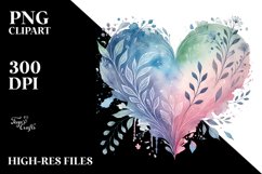 Washed Heart PNG Product Image 2