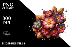 Wooden Stained Primrose Material | Sublimation Clipart Product Image 3