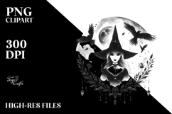 Simple Gothic Witch PNG Product Image 2