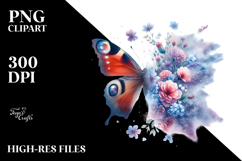 Butterfly Painting PNG Product Image 2