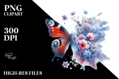 Butterfly Painting PNG Product Image 2