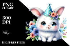 Colorful Baby Rabbit Clipart Product Image 3