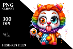Funny Clown Ghost, Transparent PNG Product Image 2