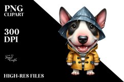 Abstract Watercolor Baby Bull Terrier | Clipart Product Image 1