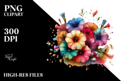 Colorful Petunia PNG Product Image 2