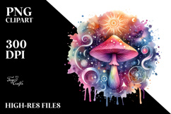 Magical Celestial Mushroom Tarot PNG Product Image 2