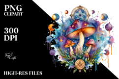 Magical Celestial Mushroom Tarot PNG Product Image 2