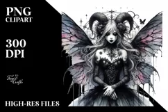Detailed Gothic Fairy PNG Product Image 1