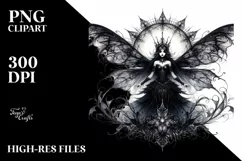 Detailed Gothic Fairy PNG Product Image 3