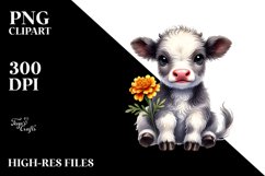 Smiling Highland Cow PNG Product Image 2