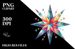 Very Simple Colorful Star PNG Product Image 2