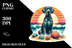 Great Dane at Sunset | Sublimation | Clipart Product Image 2