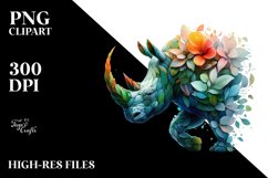 Vibrant Rhino PNG Product Image 1