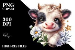 Smiling Highland Cow PNG Product Image 2