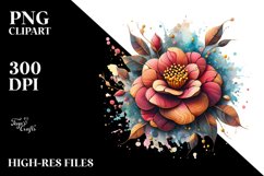 Vibrant Camellia Clipart Product Image 3