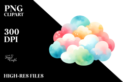 Colorful Pastel Cloud PNG Product Image 2