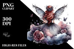 Gothic Fairy on Cloud PNG Product Image 2