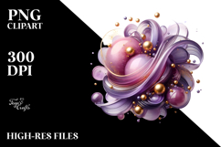 Abstract Lilac Made of , Watercolor PNG Product Image 2