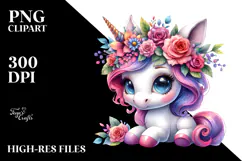 Cute Unicorn Drawing, Transparent PNG Product Image 2