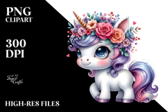 Cute Unicorn Drawing, Transparent PNG Product Image 2