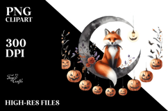 Fox Dressed for Halloween PNG Product Image 2