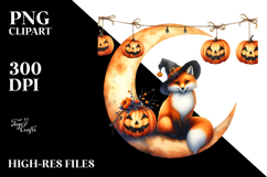 Fox Dressed for Halloween PNG Product Image 2