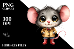 Baby Unicorn Rain Boots Mouse Funny Clipart Product Image 2