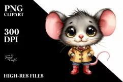 Baby Unicorn Rain Boots Mouse Funny Clipart Product Image 3