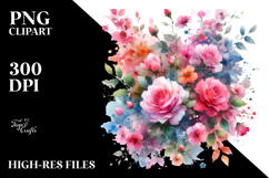 A Translucent Monkey Made of Flowers, White Background Product Image 2