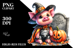 Vibrant Baby Pig Halloween Costume | Clipart Product Image 2