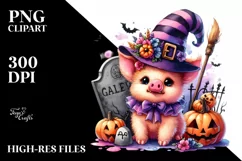 Vibrant Baby Pig Halloween Costume | Clipart Product Image 3