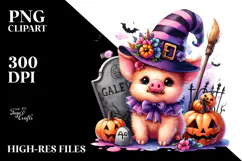 Vibrant Baby Pig Halloween Costume | Clipart Product Image 2
