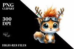 Baby Squirrel with Christmas Cheer, High-res PNG Product Image 3