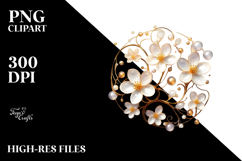 Glossy Jasmine, Watercolor PNG Product Image 2
